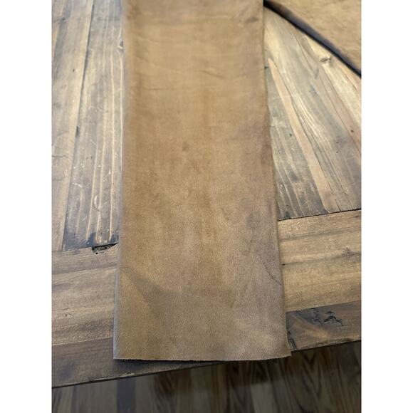 Zara Women’s Vegan Faux Suede Straight Leg Pants Size XL Ankle Zip Slacks - Picture 12 of 15